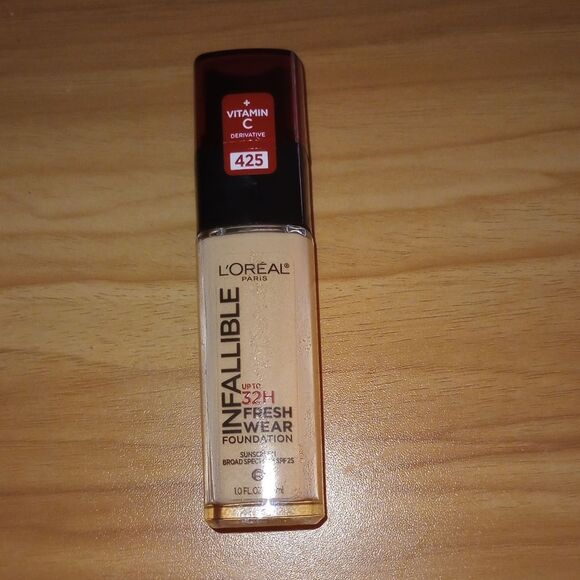 🆕💄NEW!! L'Oreal Infallible 24HR Fresh Wear Foundation - 425, Linen - Picture 9 of 10
